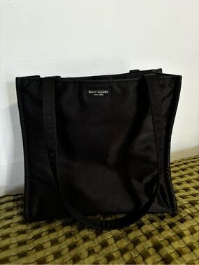 Vintage Kate Spade Black Nylon Tote